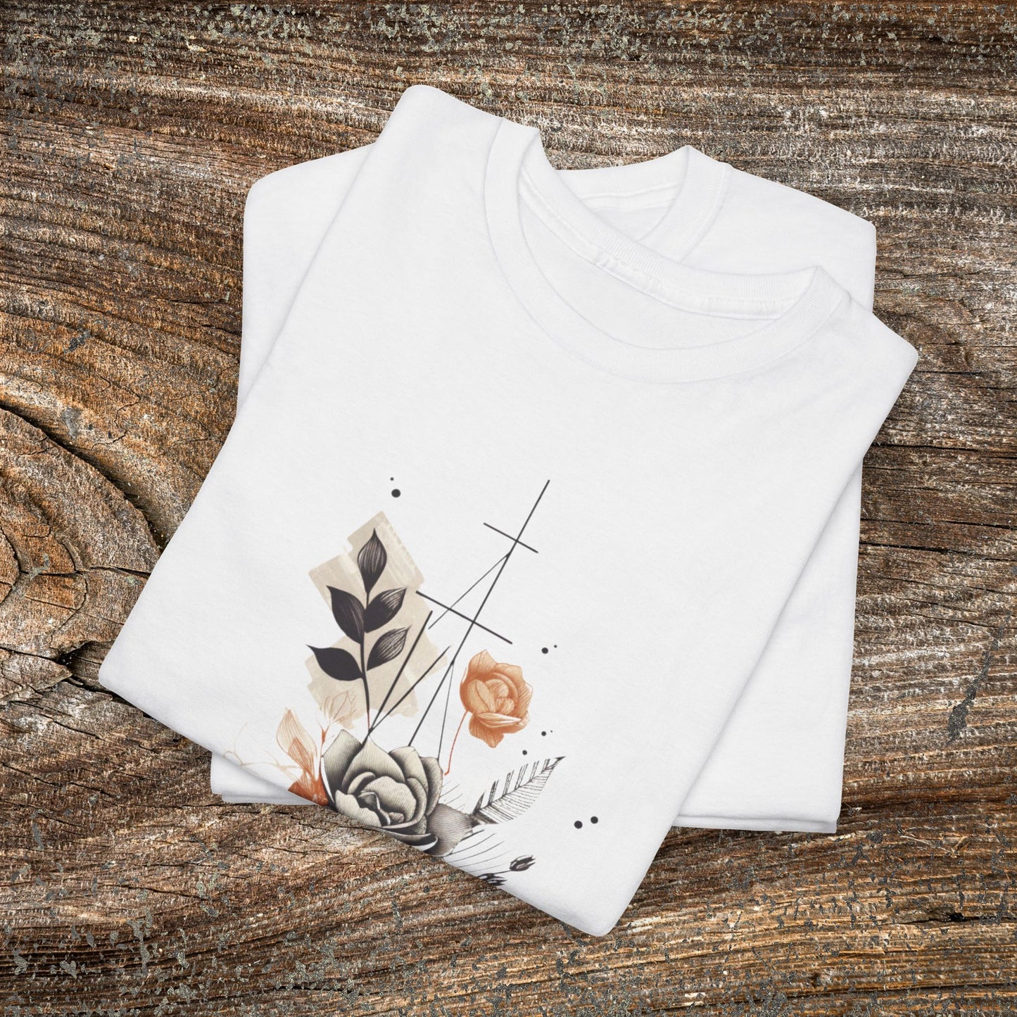 Retro Flower T-Shirt — Vintage Floral Graphic Tee