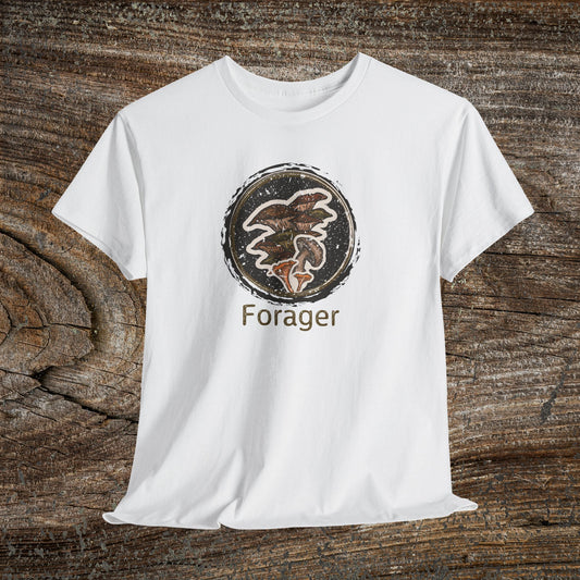 Foraging Mushroom Tee — Retro Grunge Forager Gift