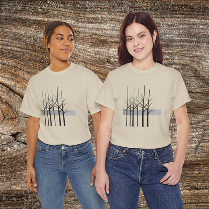 Modern Tree Abstract TShirt, Minimalist Nature Lover Gift