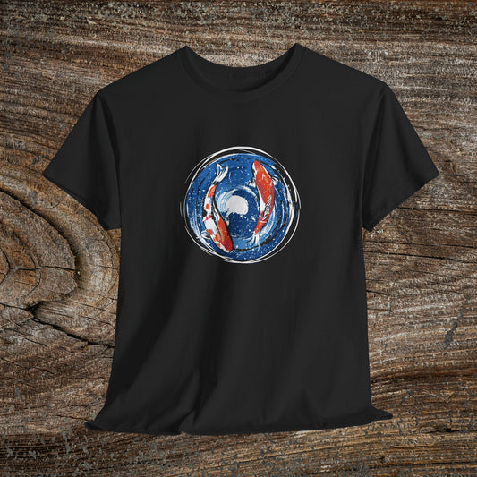 Retro Koi Fish T-Shirt — Grunge Japanese Carp Tee