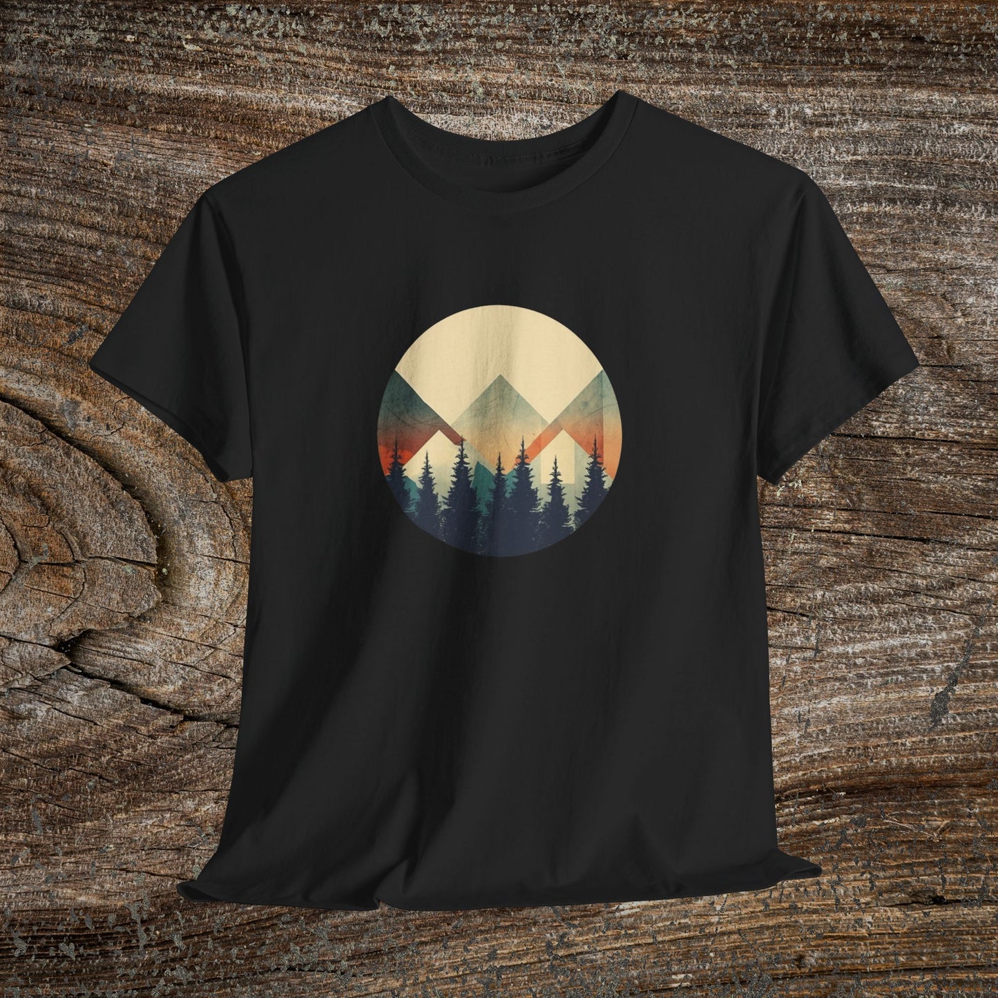 Vintage Mountain Landscape TShirt - Nature Lover Gift