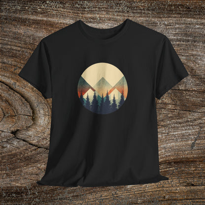 Vintage Mountain Landscape TShirt - Nature Lover Gift