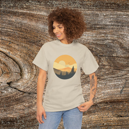 Rustic Mountain Landscape TShirt - Nature Lover Gift