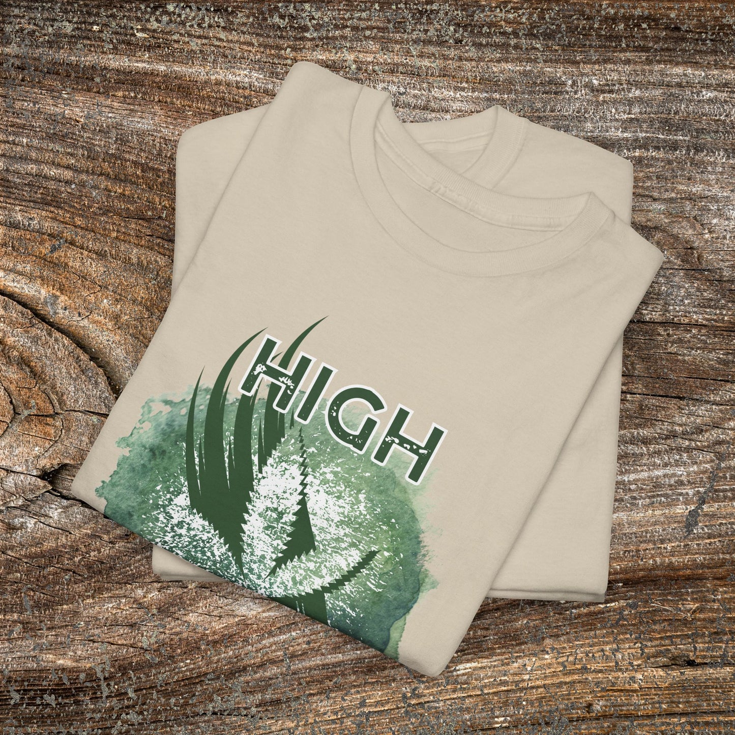 Grunge Weed 420 TShirt - "High Hopes" - Retro Marijuana Stoner Gift