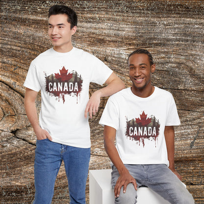 Grunge Canadian Landscape T-Shirt — Distressed Canada Tee