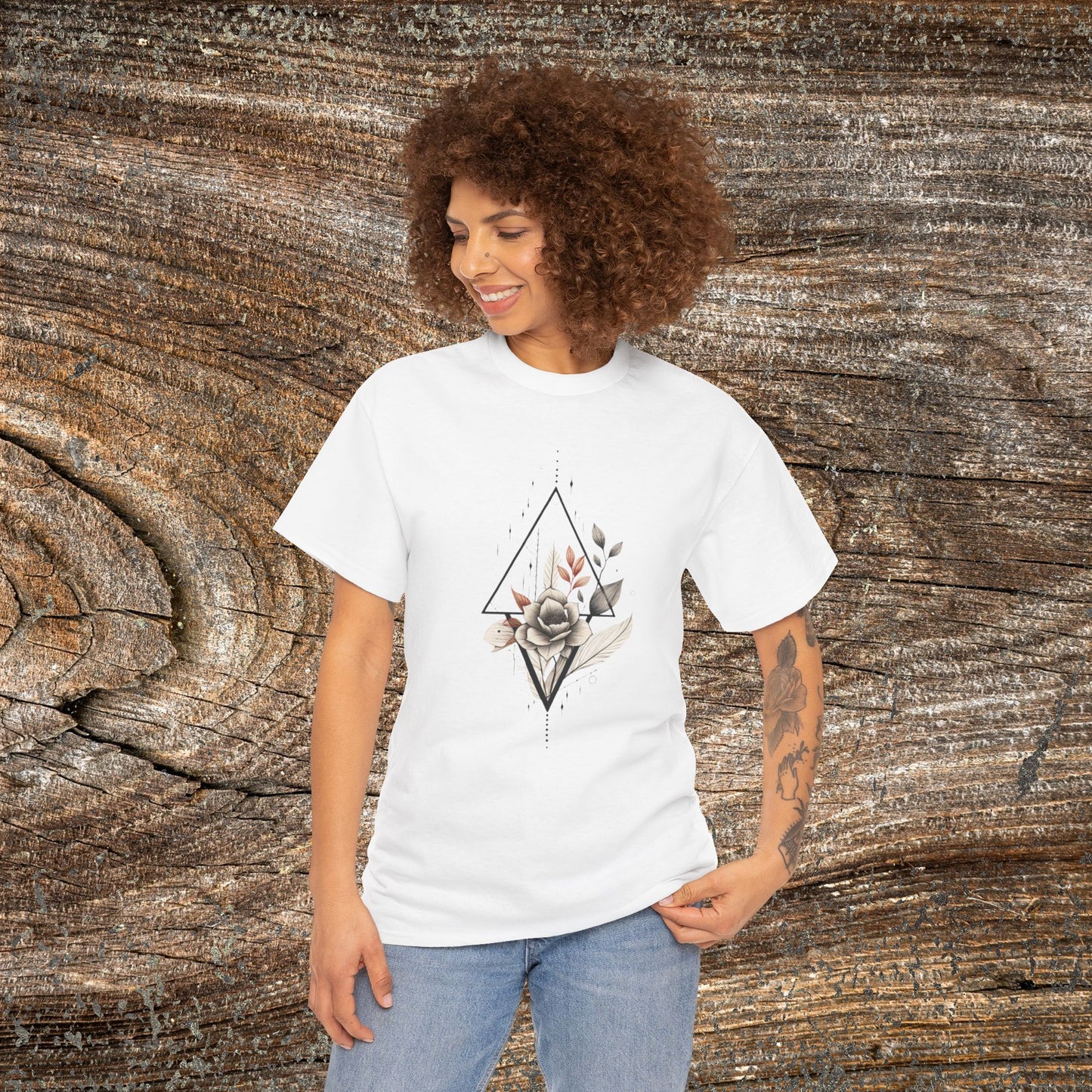 Retro Flower T-Shirt — Vintage Floral Graphic Tee