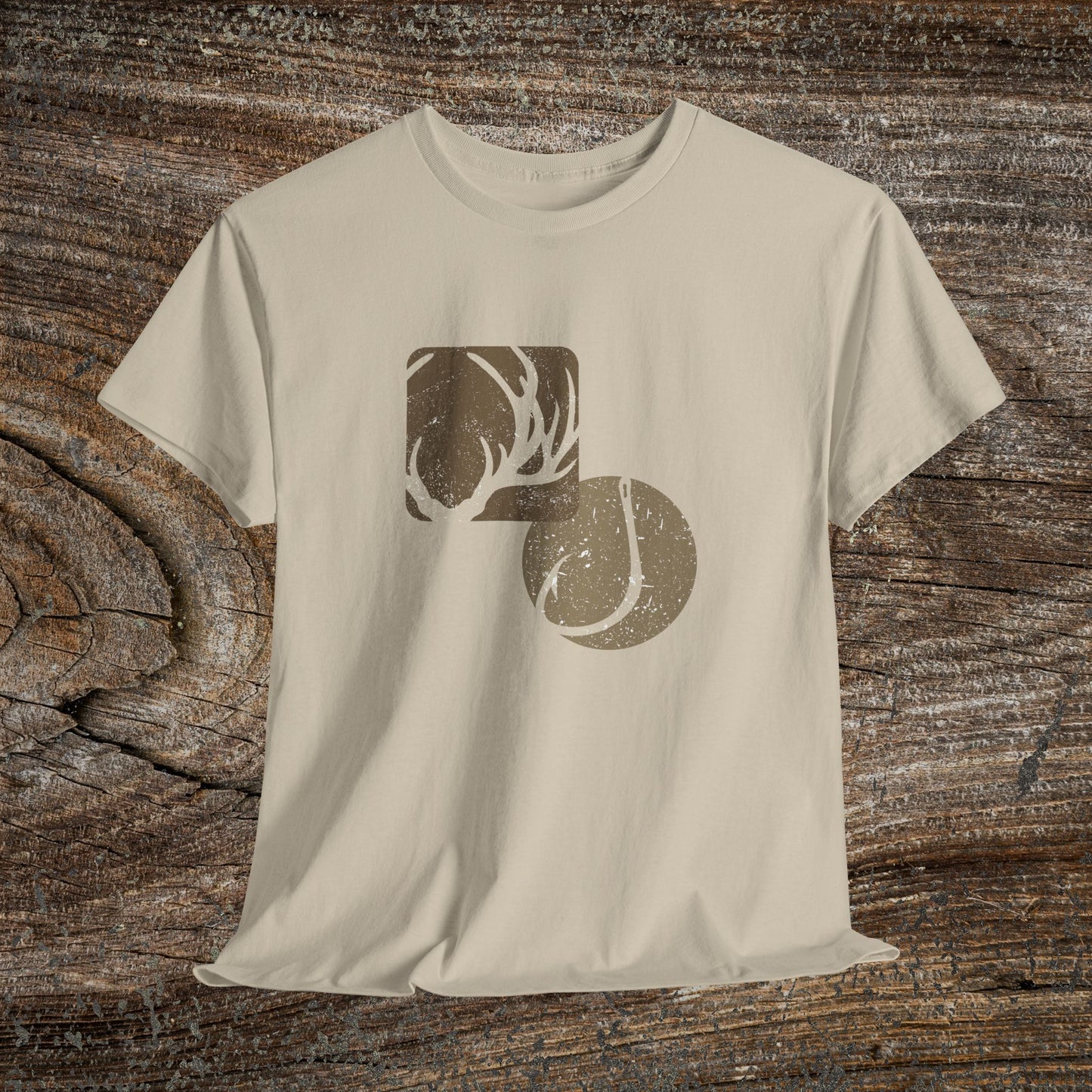 Hunting & Fishing T-Shirt — Modern Outdoor Angler and Hunter Gift