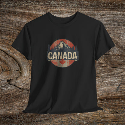 Grunge Canadian Landscape T-Shirt — Distressed Canada Tee