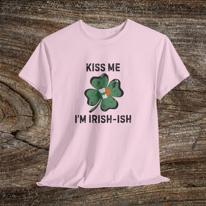 Kiss Me I'm Irish-ish Shamrock Tee | St. Patrick's Day Clover Shirt