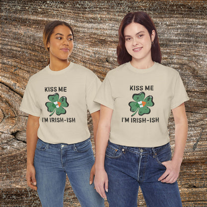Kiss Me I'm Irish-ish Shamrock Tee | St. Patrick's Day Clover Shirt
