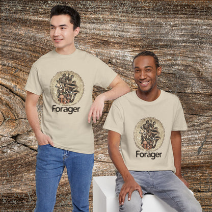 Foraging Mushroom Tee — Retro Grunge Forager Gift
