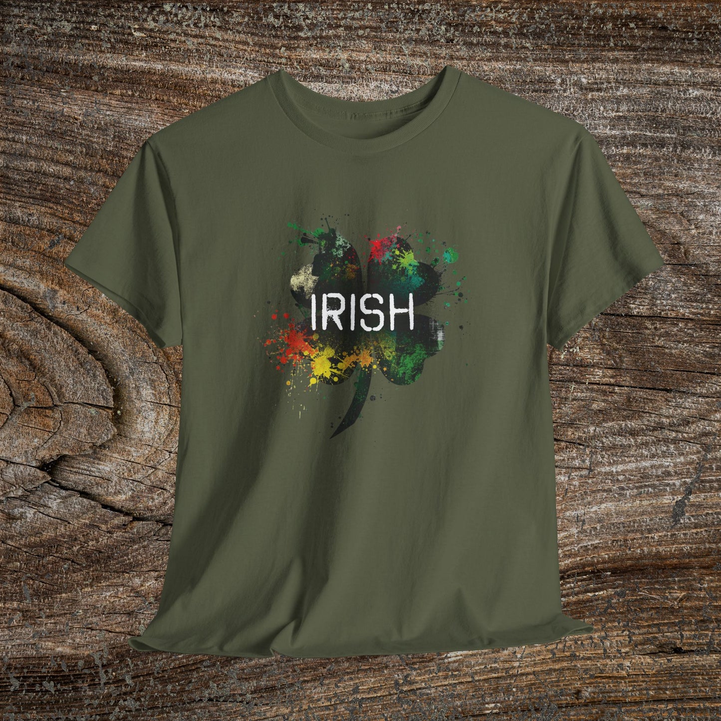 Grunge Irish Clover T-Shirt | St. Patrick’s Day Tee
