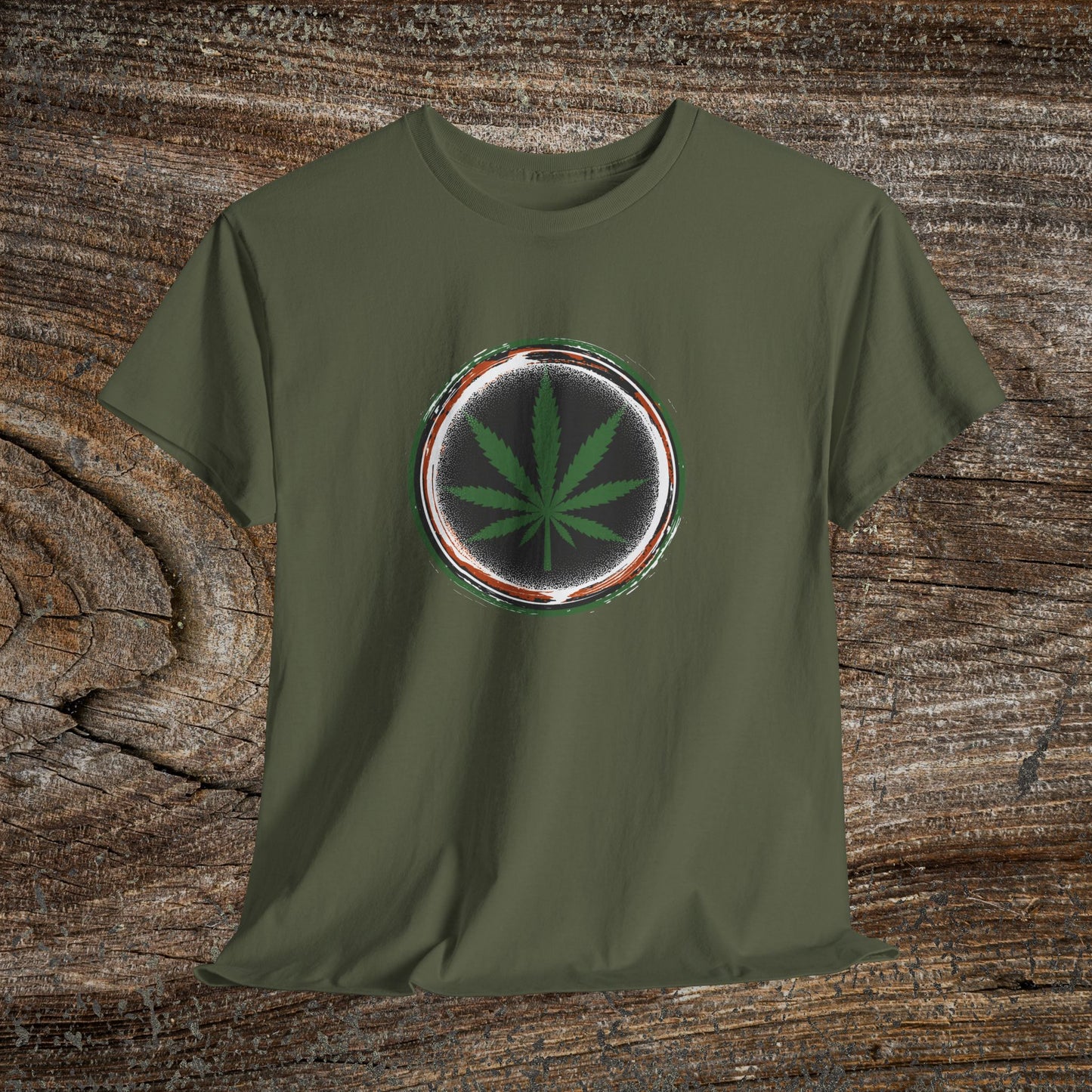 Grunge Weed 420 TShirt - Retro Marijuana Leaf Stoner Gift