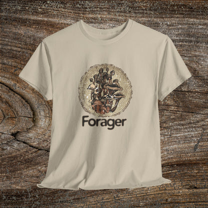Foraging Mushroom Tee — Retro Grunge Forager Gift