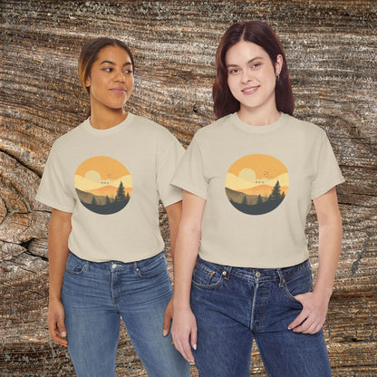 Rustic Mountain Landscape TShirt - Nature Lover Gift