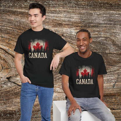 Grunge Canada T-Shirt — Vintage Maple Leaf Tee