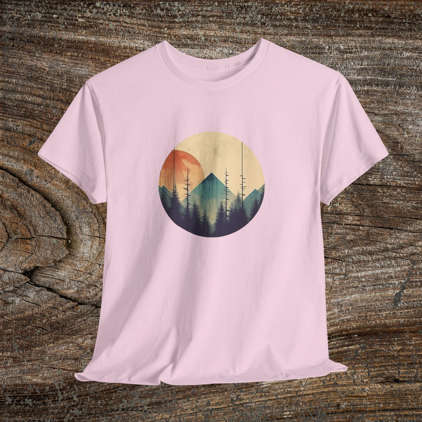 Vintage Mountain Landscape TShirt - Nature Lover Gift