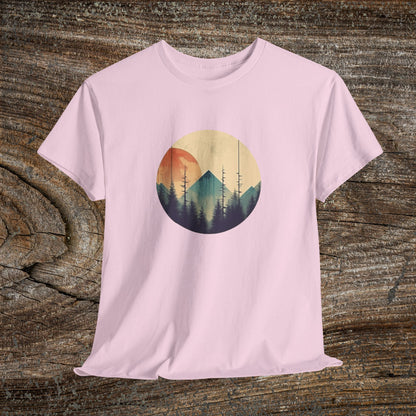 Vintage Mountain Landscape TShirt - Nature Lover Gift
