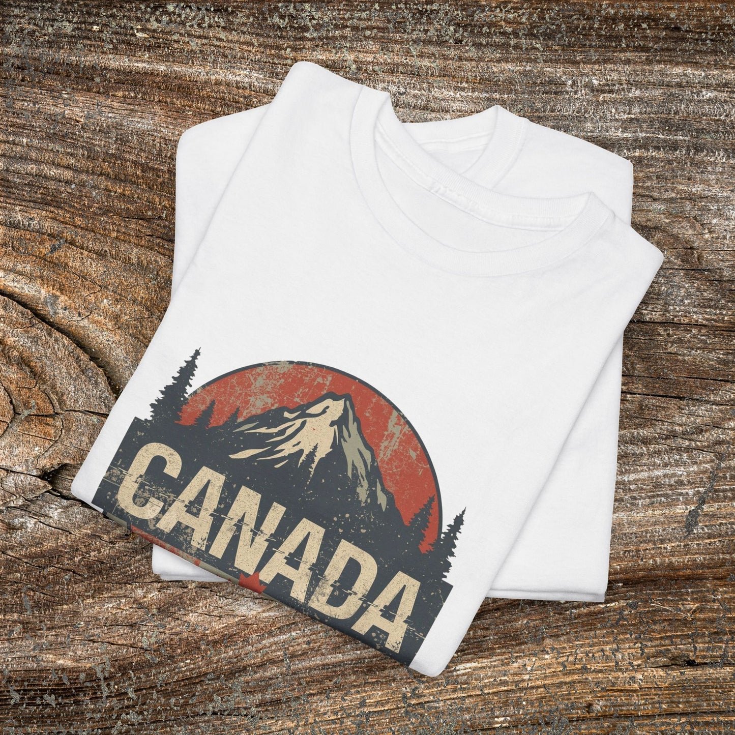 Grunge Canadian Landscape T-Shirt — Distressed Canada Tee