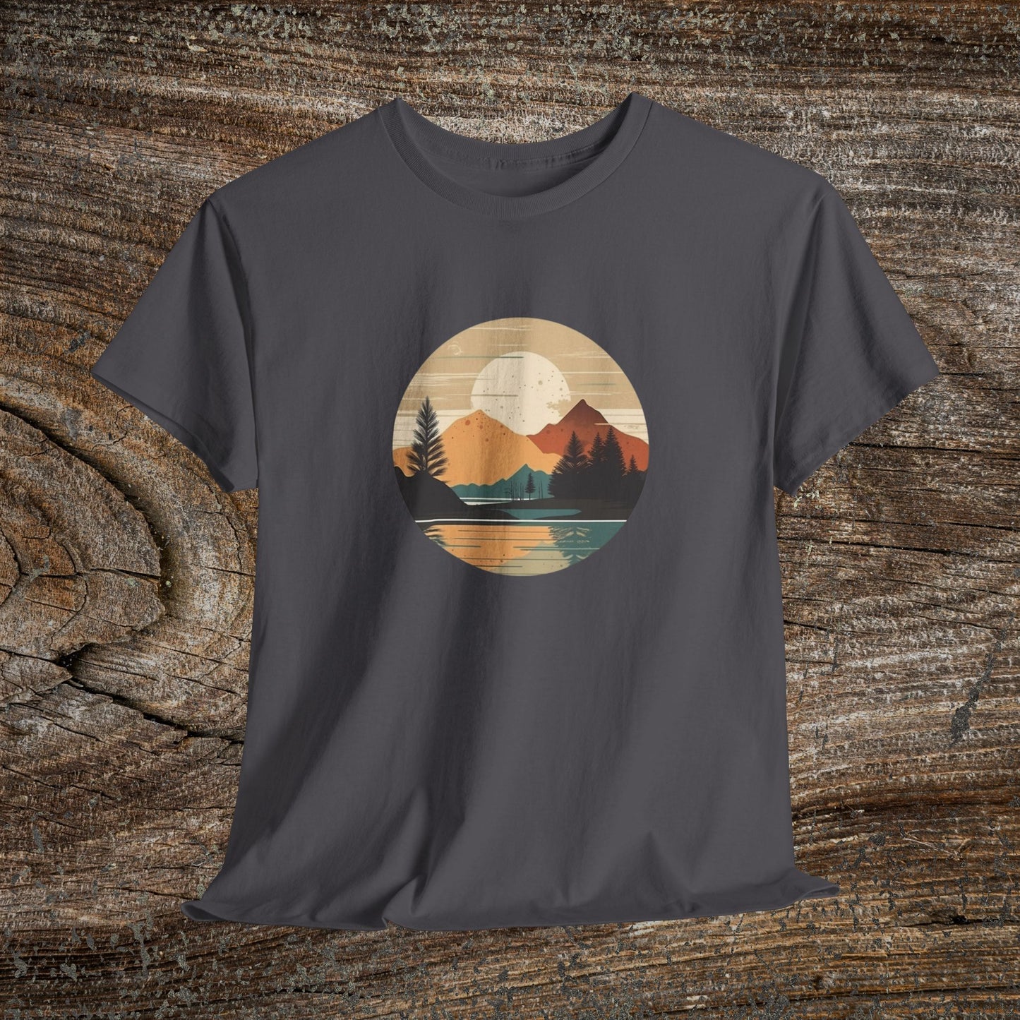 Rustic Mountain Landscape TShirt - Nature Lover Gift