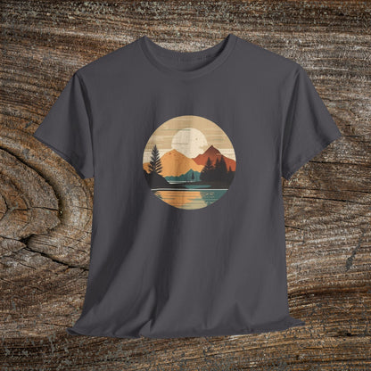Rustic Mountain Landscape TShirt - Nature Lover Gift