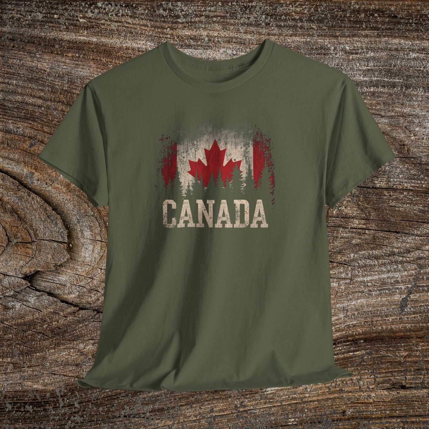 Grunge Canada T-Shirt — Vintage Maple Leaf Tee