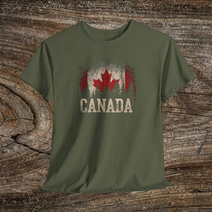 Grunge Canada T-Shirt — Vintage Maple Leaf Tee