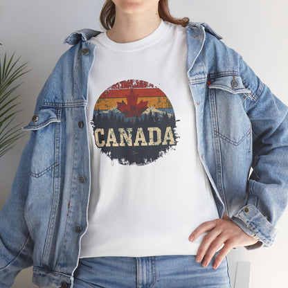 Rustic Canadian Maple Leaf T-Shirt — Distressed Canada Tee