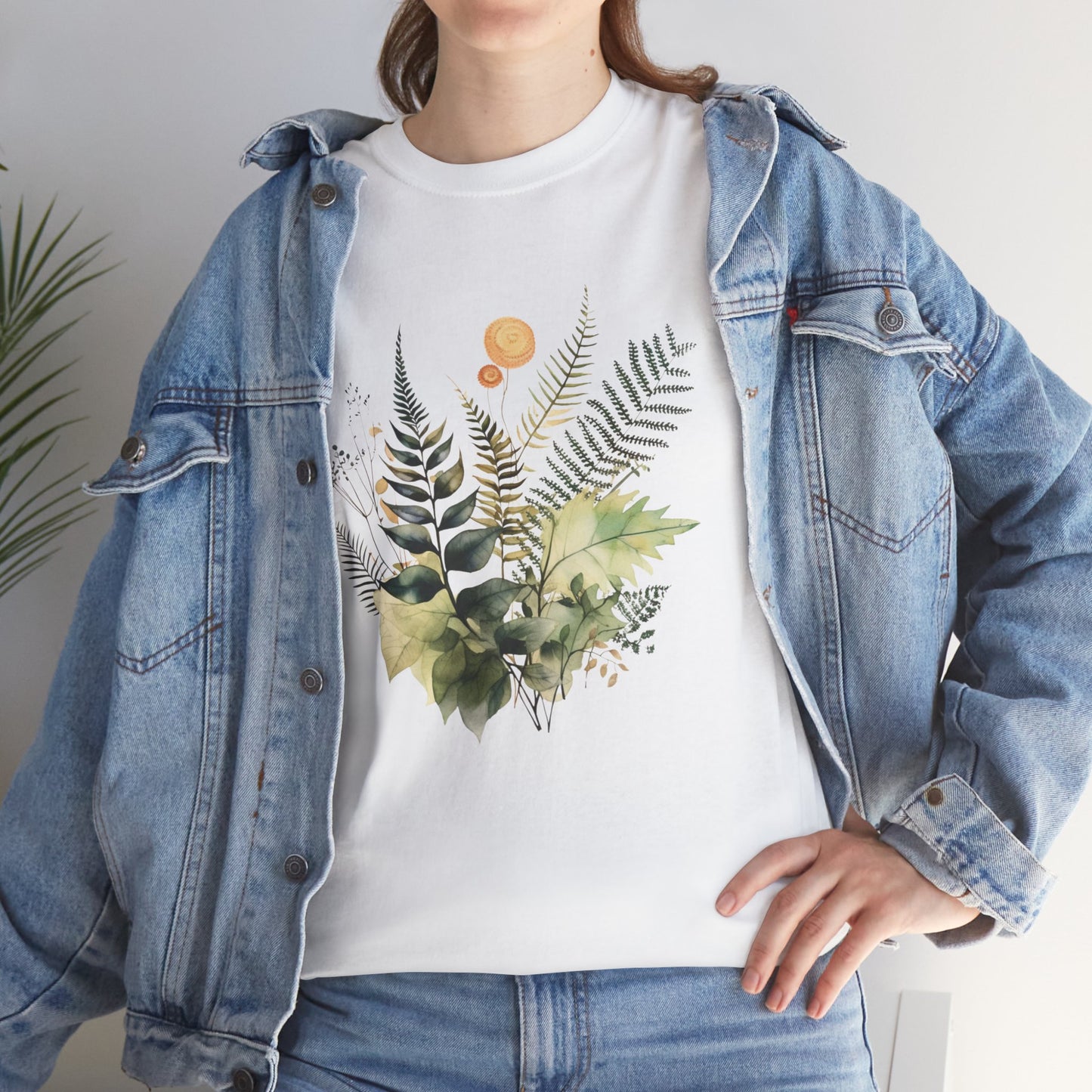 Vintage Watercolour  Floral TShirt — Botanical Graphic T-Shirt