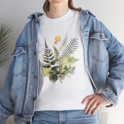 Vintage Watercolour  Floral TShirt — Botanical Graphic T-Shirt