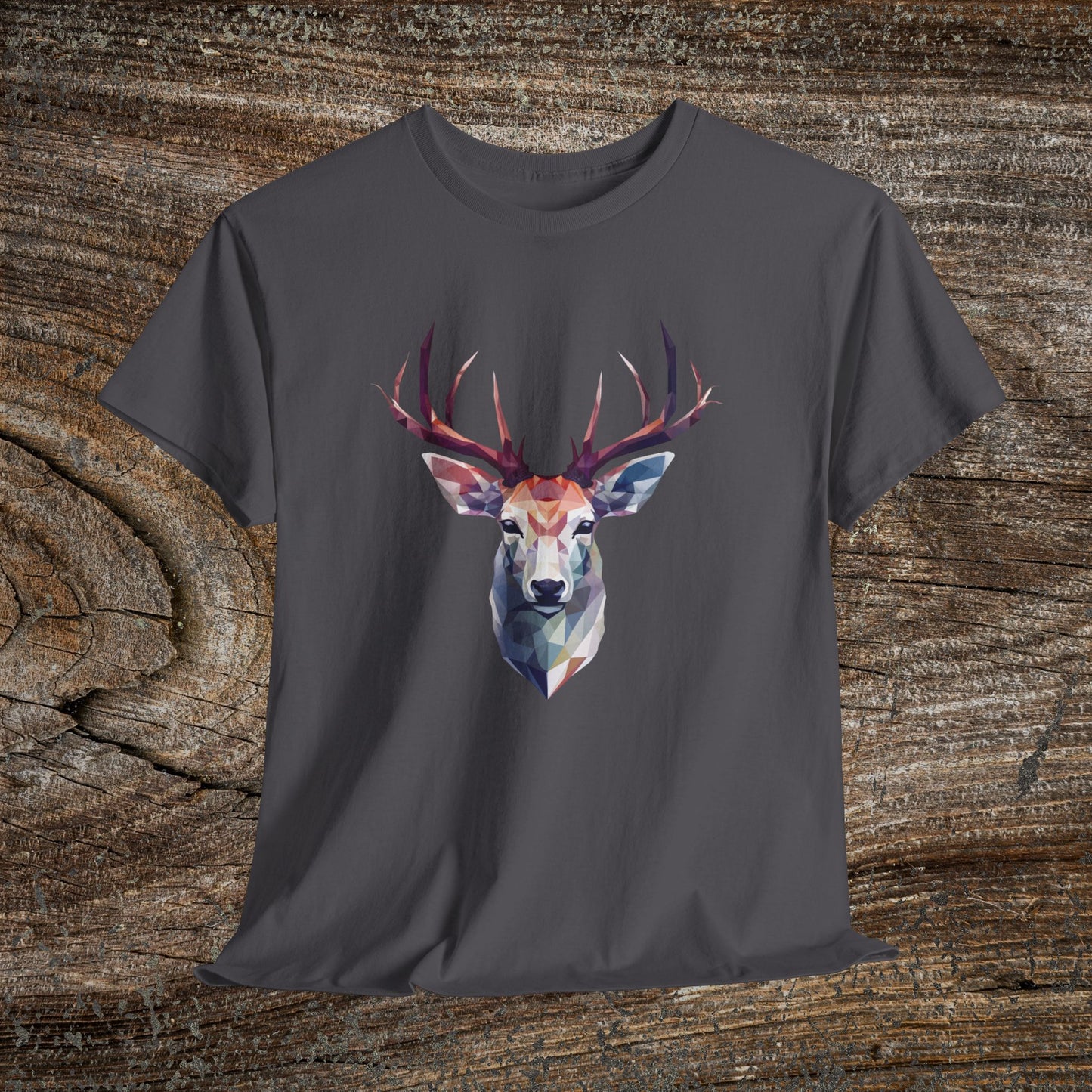 Geometric Abstract Deer T-Shirt — Modern Minimalist Deer Tee