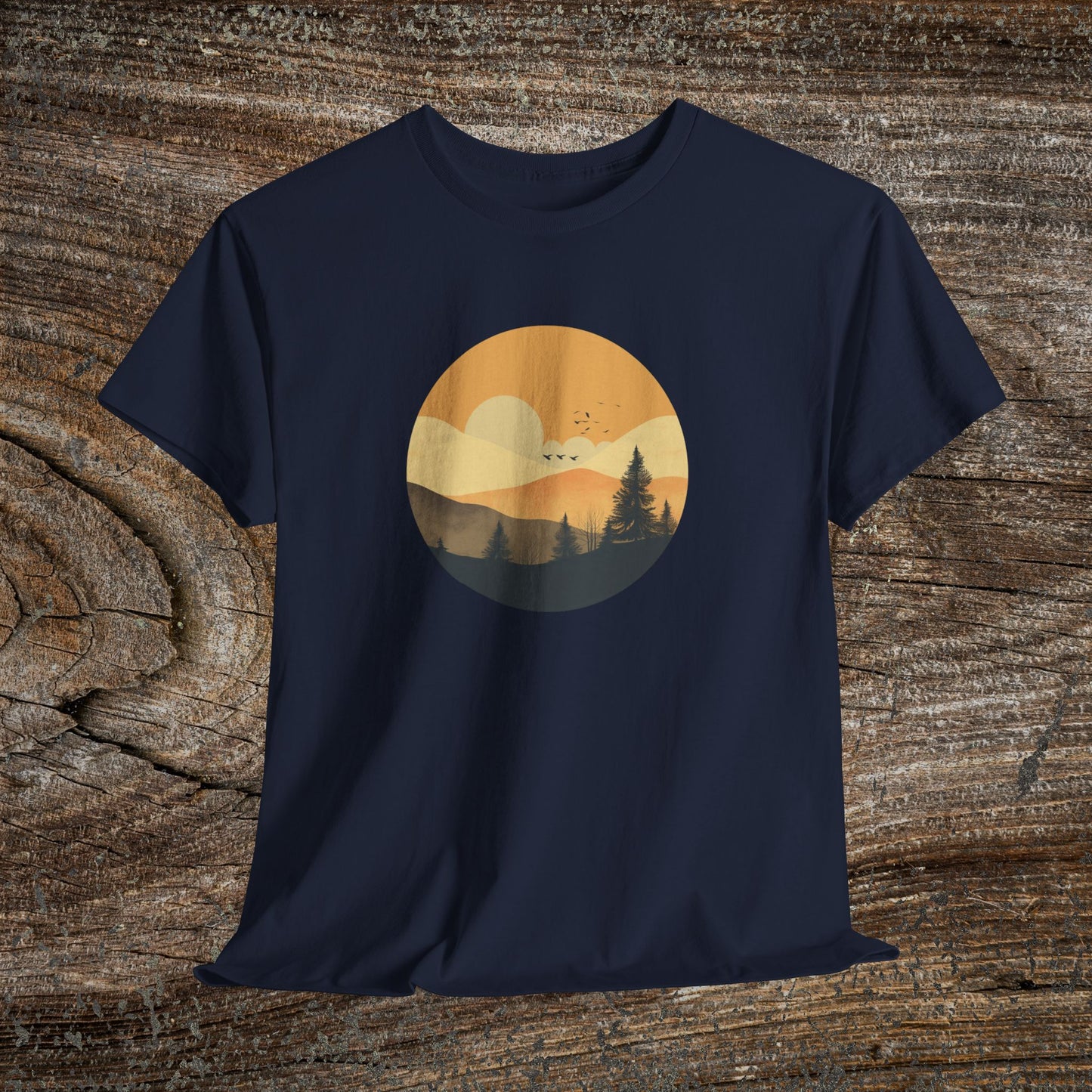 Rustic Mountain Landscape TShirt - Nature Lover Gift