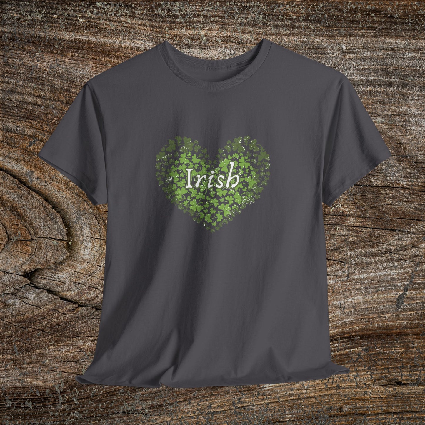 Irish Shamrock Heart T-Shirt | St. Patrick's Day Clover Shirt