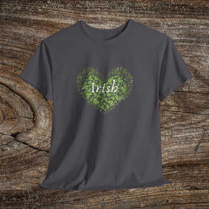 Irish Shamrock Heart T-Shirt | St. Patrick's Day Clover Shirt