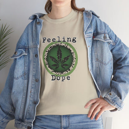 Grunge Weed 420 TShirt - Retro "Feeling Dope" Marijuana Stoner Gift