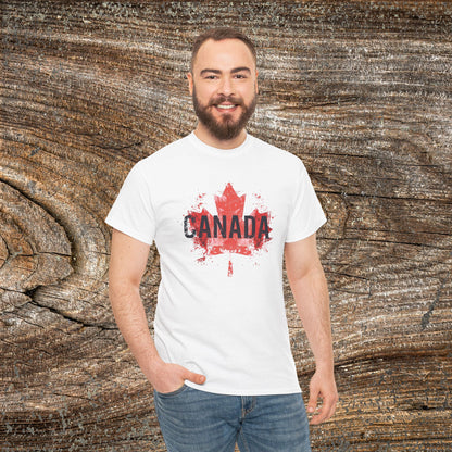 Grunge Canada T-Shirt — Distressed Maple Leaf Tee