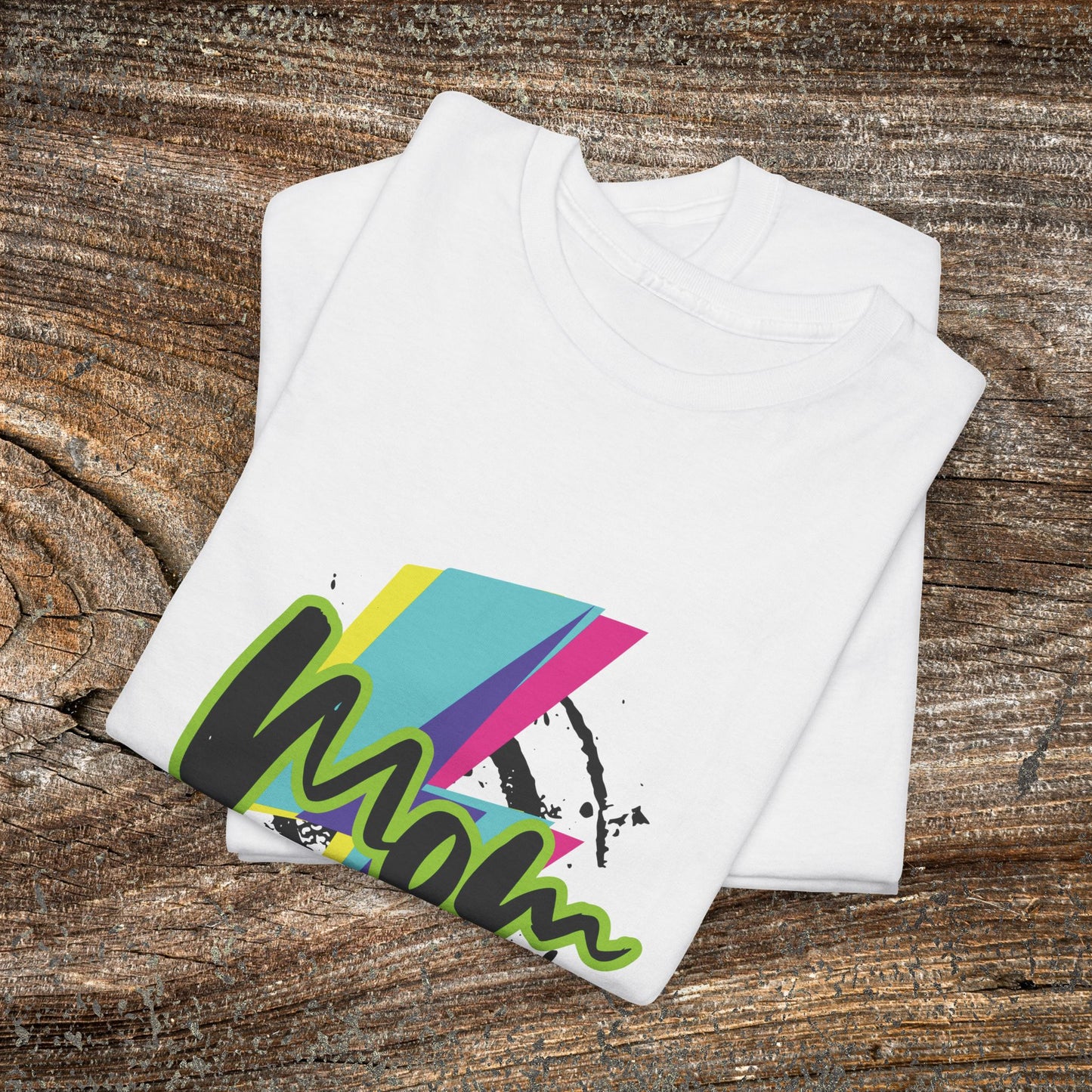 Grunge Retro Mom TShirt - Trendy Lightning Bolt Tee Shirt