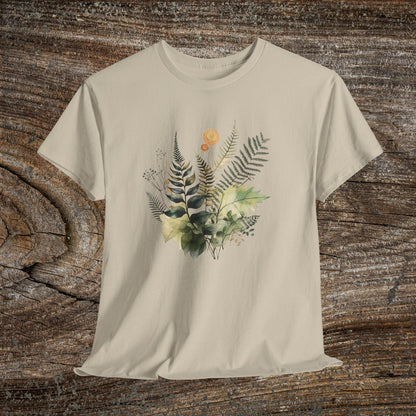 Vintage Watercolour  Floral TShirt — Botanical Graphic T-Shirt