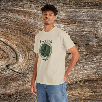 Grunge Weed 420 TShirt - Retro "Feeling Dope" Marijuana Stoner Gift