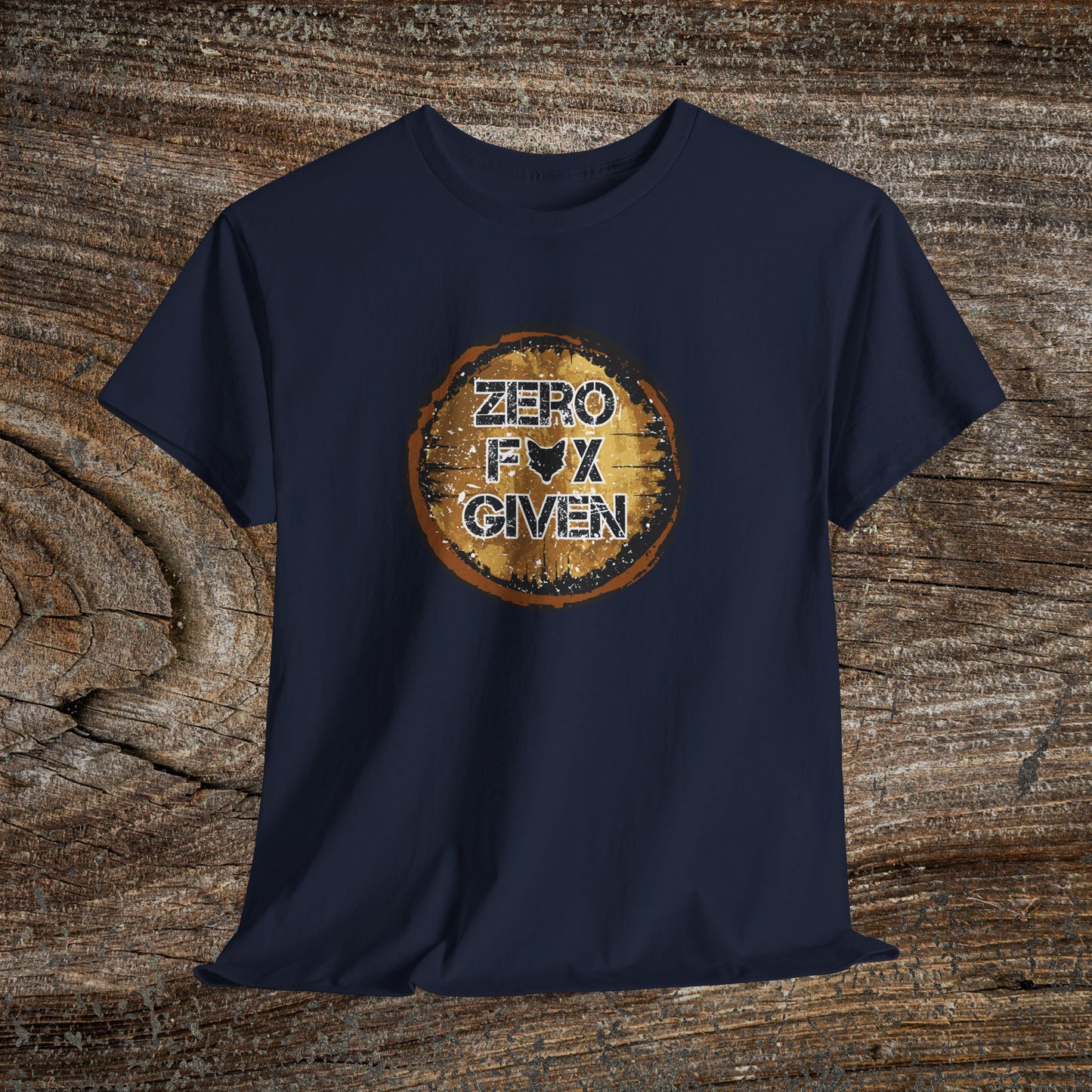 Grunge Fox Quote TShirt -  "Zero Fox Given" - Nature Lover Gift