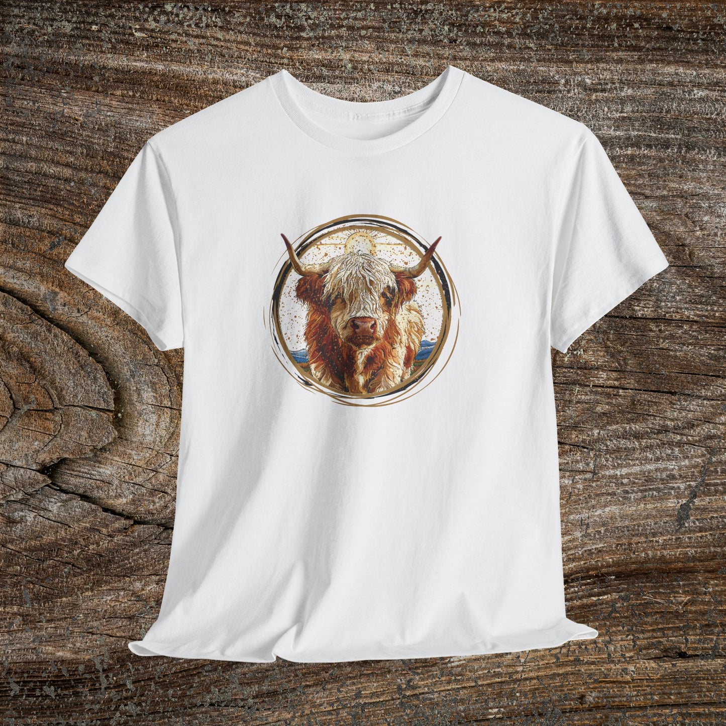 Rustic Boho Cow TShirt