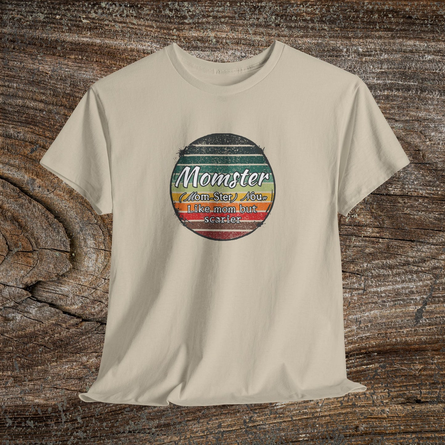 Momster Retro Grunge Mom T-Shirt — Funny Mom Gift