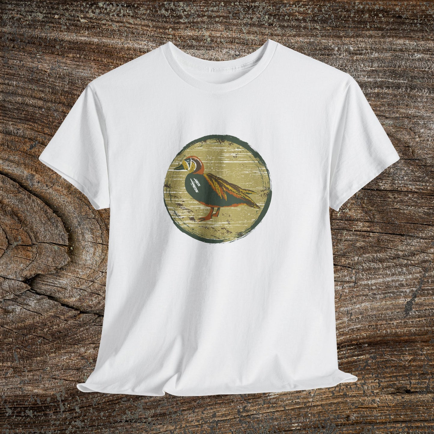 Rustic Boho Duck T-Shirt — Vintage Farmhouse Duck Tee