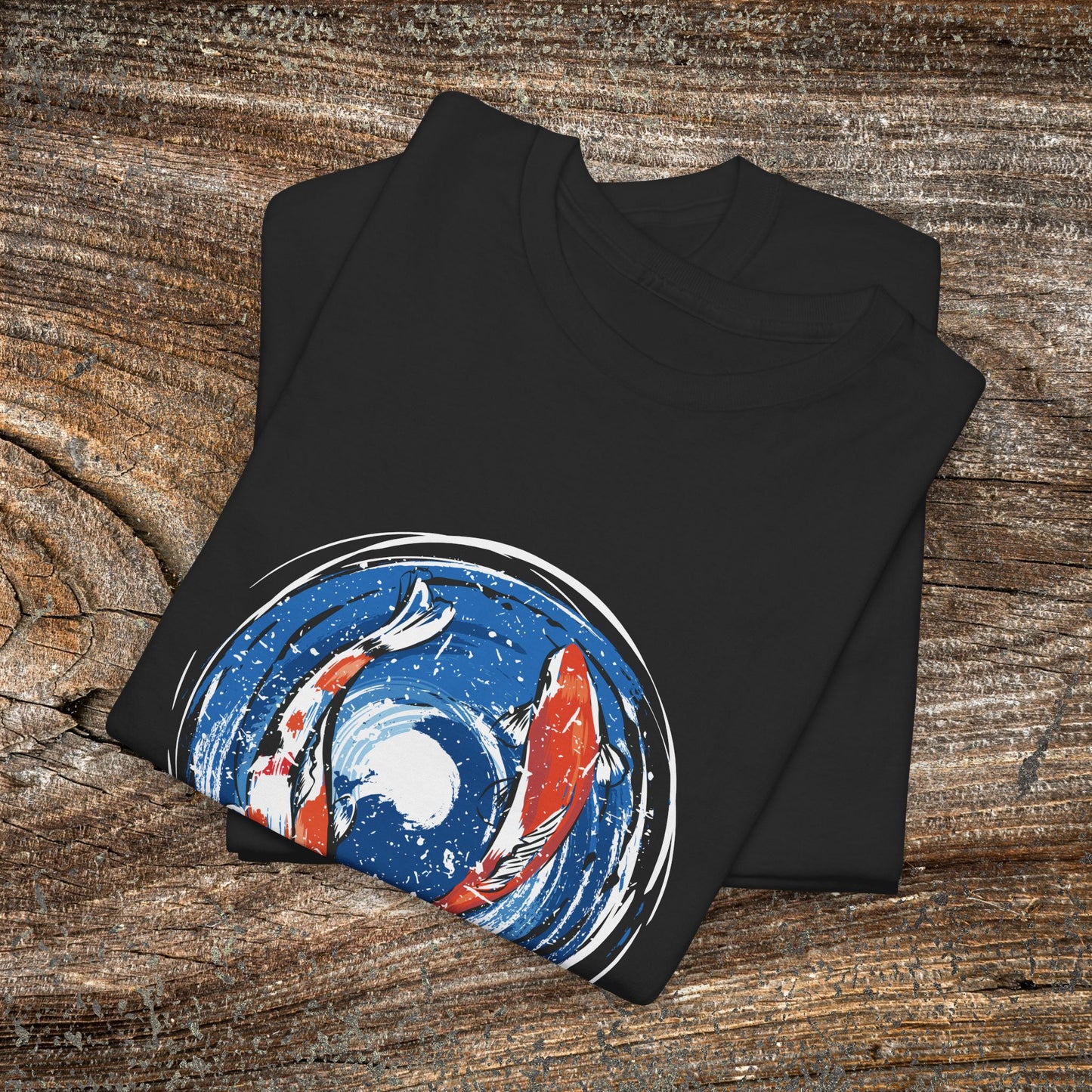 Retro Koi Fish T-Shirt — Grunge Japanese Carp Tee