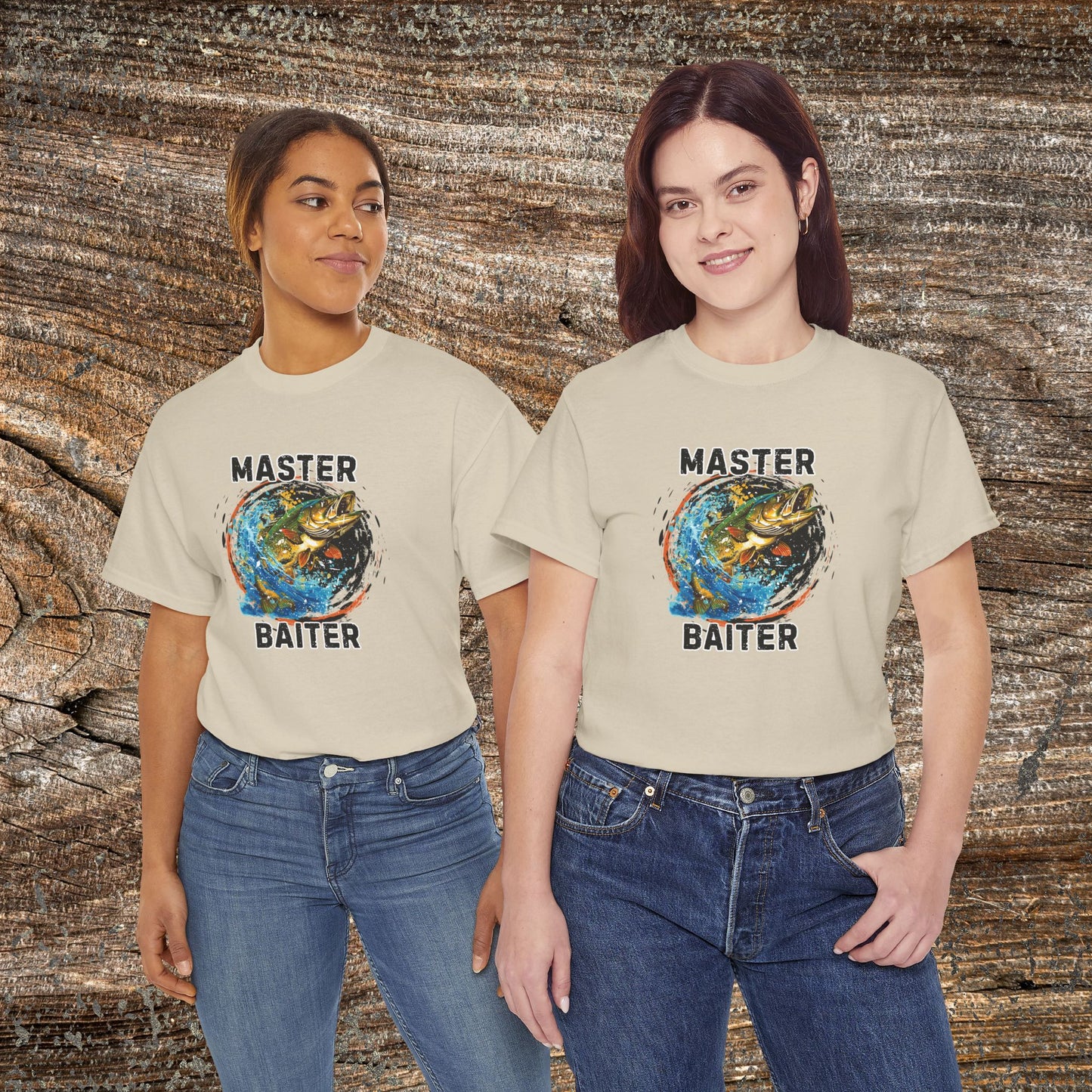 Master Baiter Funny Grunge Fishing T-Shirt
