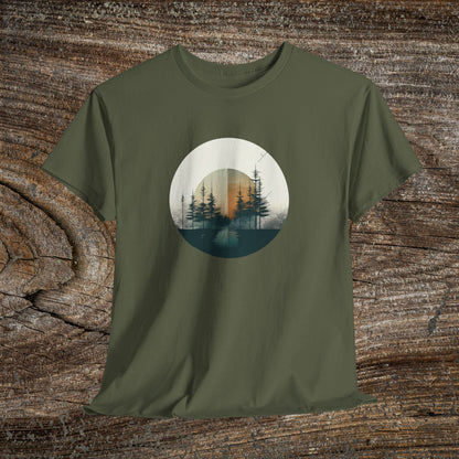 Vintage Mountain Landscape TShirt - Nature Lover Gift