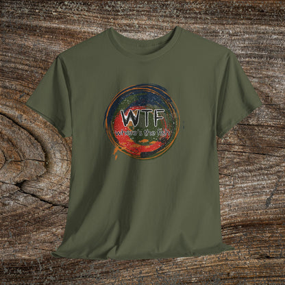 Retro Grunge Fishing TShirt - W.T.F Where's The Fish