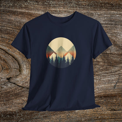 Vintage Mountain Landscape TShirt - Nature Lover Gift