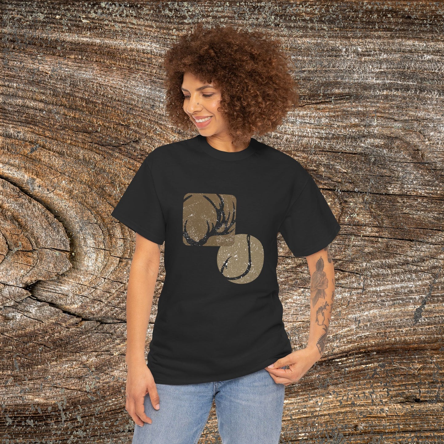 Hunting & Fishing T-Shirt — Modern Outdoor Angler and Hunter Gift