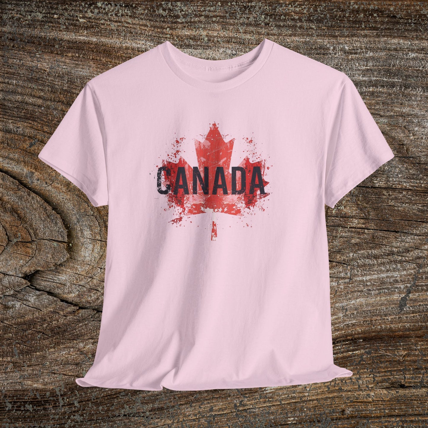 Grunge Canada T-Shirt — Distressed Maple Leaf Tee